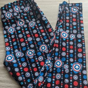 LULAROE "captain america" inspo leggings TC
